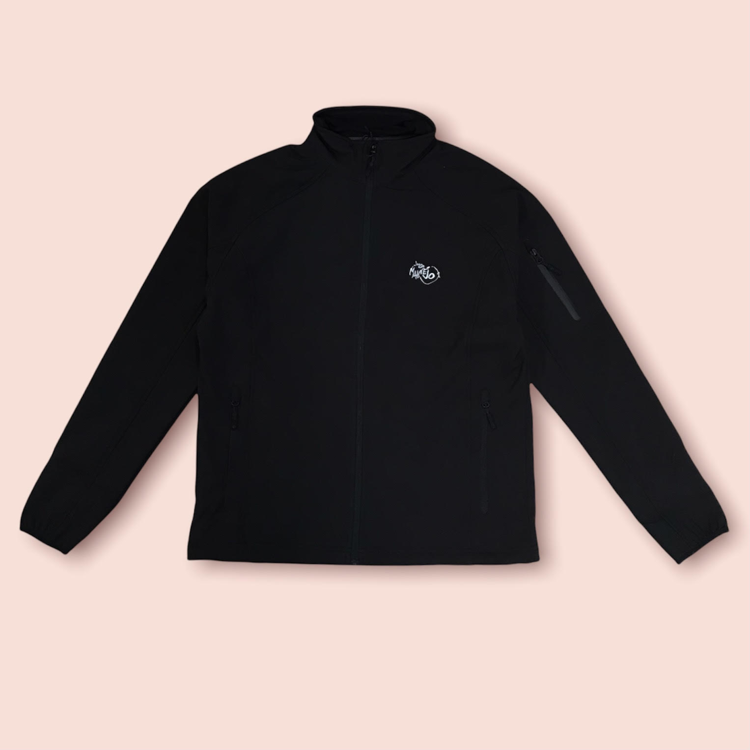fleece jas met logo op de borst gedrukt van Jeugdhuis Malmejo in Malle